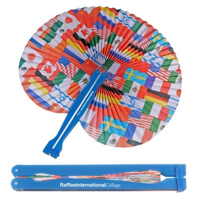 Flag Folding Fan