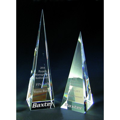 Pyramid of Success Optic Crystal Award (2-5/8"x6")