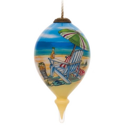 5 O'Clock Beach Glass Ornament - Simple Artwork