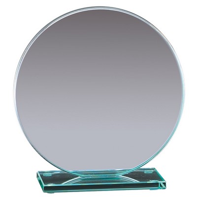 Medium Jade Glass Circle Award