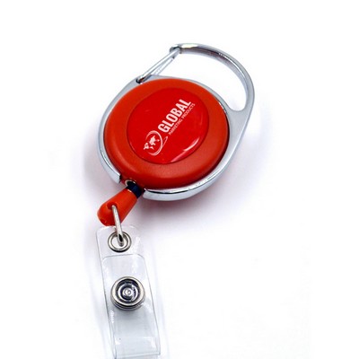 Economy Oval Carabiner Badge Reel