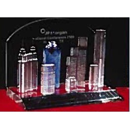 Crystal Houston Cityscape Sculpture (6")