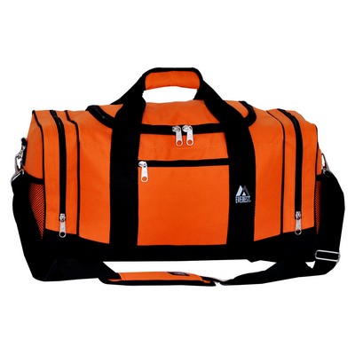 Everest Orange/Black Sporty Duffel Gear Bag