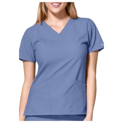 WonderWink Women's W123 Women's Basic V-Neck Scrub Top