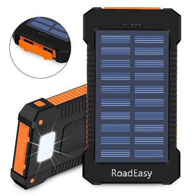 8000 mAh Solar Energy Power Bank With Compass