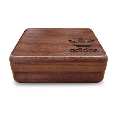 Solid Walnut Gift Box w/Personalization (3.75"x 4.25" x 1.5")