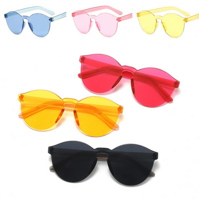 Transparent Marine Frameless Sunglasses