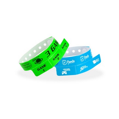 Custom Vinyl Cash Tag 3-Tab Wristband