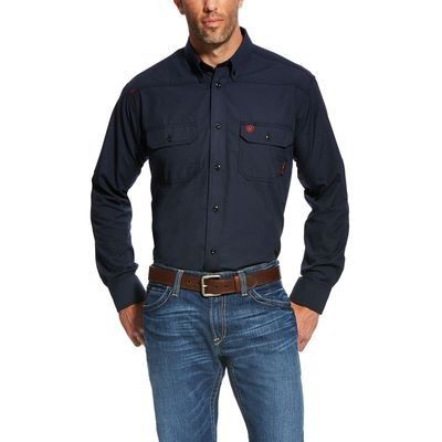 FR FeatherLight Navy Work Shirt