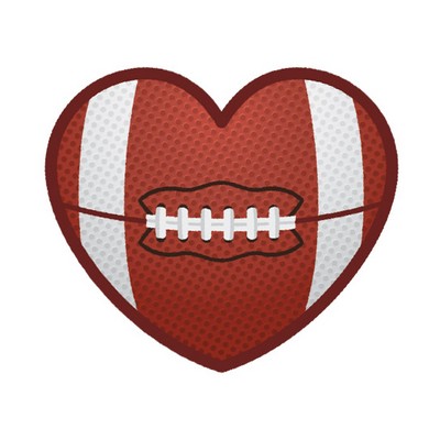 Football Heart Stock Temporary Tattoo