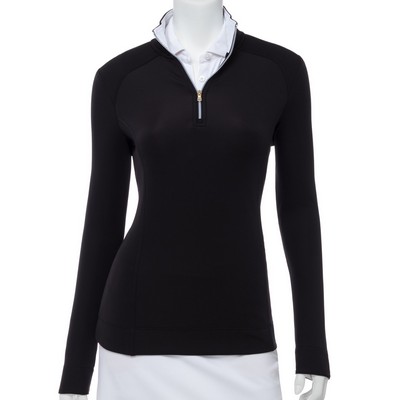 Fairway & Greene Women's "Wells" Quarter Zip Pullover Shirt