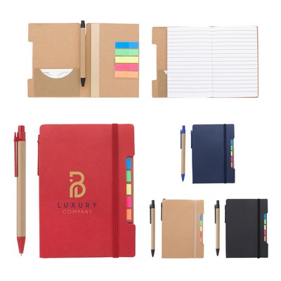 Notepad With Sticky Flags And Pen