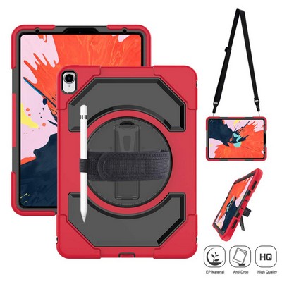 Kidder iPad Pro Protective Rugged Case with Kickstand & Shoulder Strap (Red)