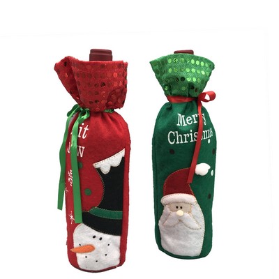 Christmas Wine Bottle Cover