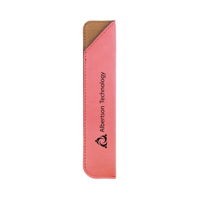 Pink Leatherette Pen Sleeve