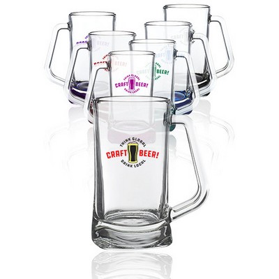 16 Oz. Atenas Glass Beer Mugs