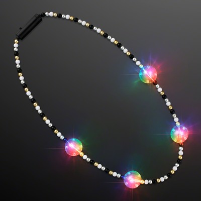 Multicolor Light Beads Party Necklace - BLANK