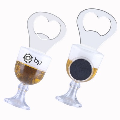 Goblet Bottle Opener w/Magnet (Shorter Prod Time)