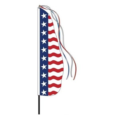 17' Feather Dancer Stars & Stripes Flag Kit