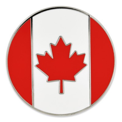 Canada Flag Circle Pin