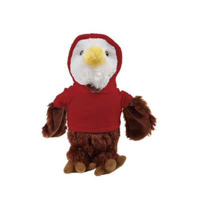 soft plush Eagle with hoodie