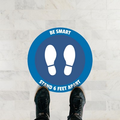 Custom "Be Smart" Floor Stickers - 12" x 12"