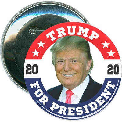 Political - Trump 2020, Trump for President - 3 Inch Round Button