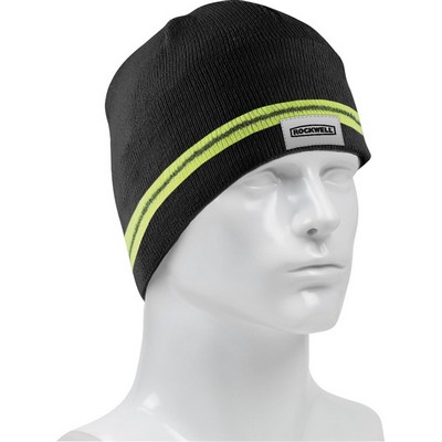 Winter Beanie with Reflective Stripe