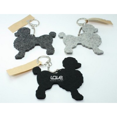 Dog Shaped Felt Key Chain