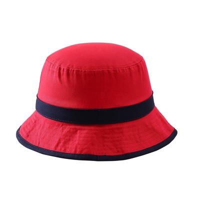 Wide Brim Cotton Outdoor Bucket Hat