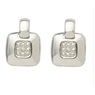 Jilco Inc. Contemporary Diamond Door Knocker Earrings