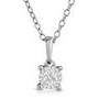 Jilco Inc. 0.05 Carat Sterling Silver Diamond Solitaire Necklace