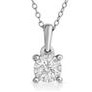 Jilco Inc. 0.50 Carat Sterling Silver Diamond Solitaire Necklace