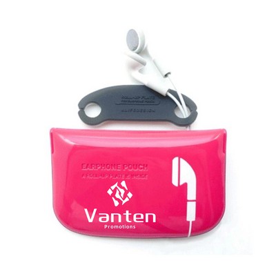 PVC Earphone Storage Pouch