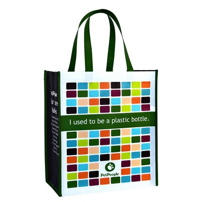 Custom Recycled Full-Color Printed Laminated RPET Promotional Bag 13"x15"x8"