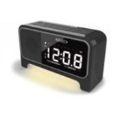 Jensen Audio Dual Alarm Soothing Sounds Clock Radio w/Night Light