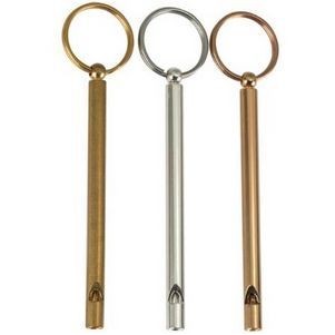 Slim Metal Whistle Keychain