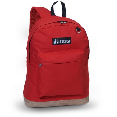 Everest Suede Bottom Backpack, Red