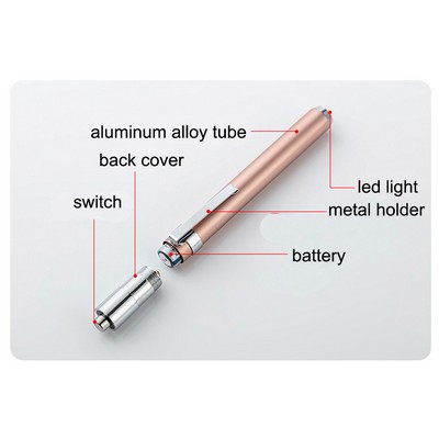 Aluminum Alloy Flashlight/Pen Holder