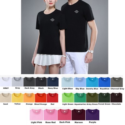 Women's 6.35 oz. Slim-Fit Short-Sleeve Crewneck Combed Cotton T-Shirt