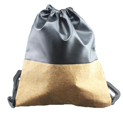 Waterproof Leather Sports Drawstring Bag