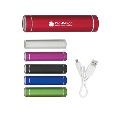 2200mAh Universal Tubular USB Power Bank Charger