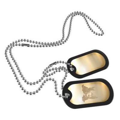 Double Sided Dog Tag Necklace