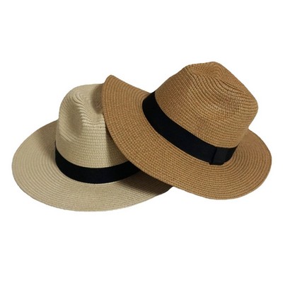 Wide Brim Fedora Sun Beach Hat