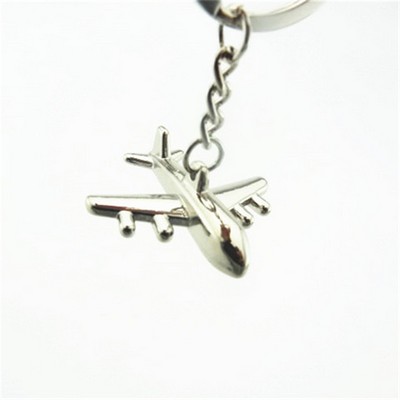 Airplane Alloy Keychain