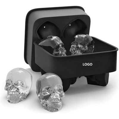 Super Flexible High Grade Silicone 3D Skull Ice Mold Tray