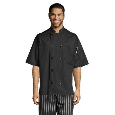 Uncommon Threads Unisex Black Montego Pro Vent Chef Coat