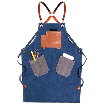 Durable Bib Apron With Pockets