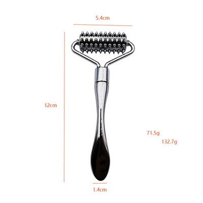 Textured Zine Alloy Metal Facial Roller Massager