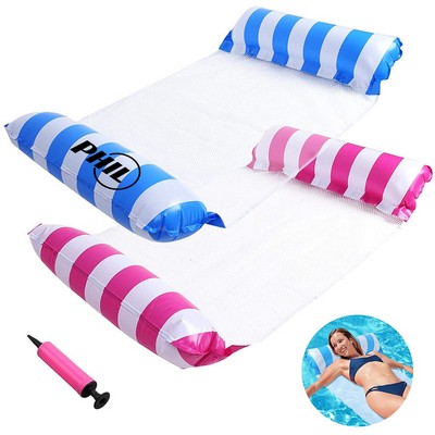 Floating Inflatable Stripe Water Hammock